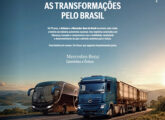 Em 2026 a Mercedes-Benz do Brasil completou 70 anos, tema desta propaganda de maio.