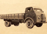 Caminhão com cabine Metro, ilustrando anúncio da FNM em junho de 1953. 