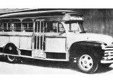 Primeira carroceria fabricada pela Metropolitana, em 1948, sobre chassi leve Chevrolet. 
