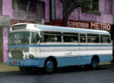 Metropolitana-LP pertencente a um dos 17 motorista individuais que atendiam à extinta linha Padre Eustáquio, em Belo Horizonte (MG), em 1966 (foto: Augusto Antônio dos Santos / memoriabhdesenhosdeonibus).