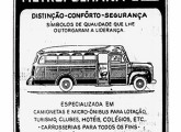 Lotação Metropolitana em anúncio de jornal de julho de 1951.