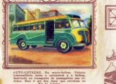 Os carros da Metropolitana eram sinônimo de lotação, como mostra este cromo colorido de um álbum de figurinhas de 1958 (fonte: Álbum Locomoção, Editora Vecchi).    