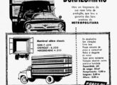Em 1959 a Metropolitana decidiu entrar no mercado de carrocerias-baú para caminhões, mas a tentativa não teve sucesso; este anúncio de jornal é de novembro daquele ano.