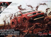 Publicidade para a picape L200 Triton 2013.
