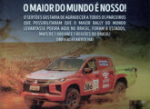Publicidade de outubro de 2022 homenageando o Rally dos Sertões, do qual a Mitsubishi é um dos principais patrocinadores.