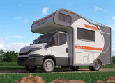 Motor-home 580X, da nova família MTBX, para dois passageiros, lançada em agosto de 2016.