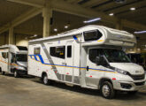 MTB 670X e 880S (à direita) - dois motor-homes Motor Trailer expostos em novembro de 2024 na 8a Expo Motorhome, em São José dos Pinhais (PR) (foto: Felipe Rodrigues).