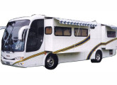 Motor-home MTB 1070, de 2006, com slide-out (lateral extensível) em carroceria Marcopolo Paradiso.