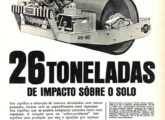 RV-60 - rolo vibratório rebocado pesado da Müller em publicidade de janeiro de 1970.