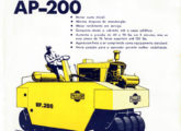 Compactadora de pneus AP-200; o anúncio é de dezembro de 1968.
