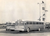 O mesmo ônibus, exposto em feira industrial uruguaia em março de 1962.