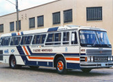 Diplomata 1973 sobre chassi Scania de motor traseiro na frota da TTL, operadora gaúcha de transporte internacional. 
