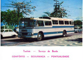 Diplomata/Scania em anúncio da Viação Coringa, empresa que também operava rotas entre São Paulo e cidades do litoral.