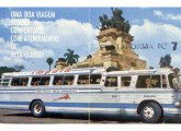 Diplomata/Scania, retratado em bilhete de passagem São Paulo-Belo Horizonte da empresa Impala Auto-Ônibus.