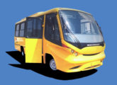 Primeiro micro-ônibus Neobus, de 1997: apesar do belo design, foi produzido por menos de dois anos (fonte: Carlos A. Castilho). 