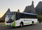 Neobus Mega Plus com mecânica Mercedes-Benz OF-1519 da Viação Dedo de Deus, de Teresópolis (RJ).