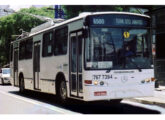 Trólebus Neobus-Gevisa operado em São Paulo (SP), em 2023, pela Viação Eletrosul (foto: Juverci de Melo das Neves / Portal do Ônibus).