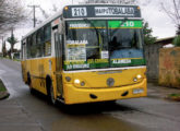 Mega 2000 em chassi Mercedes-Benz OH no transporte público de Santiago, Chile (fonte: portal buch).