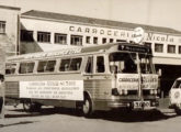 Foto de agosto de 1967 registrando a conclusão da carroçaria Nicola número 3.000 - um LPO destinado à Auto Viação Bragança. de Bragança Paulista (SP).
