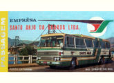 Capa de bilhete de passagem da Empresa Santo Anjo da Guarda, de Tubarão (SC) (fonte: Jorge A. Ferreira Jr.).