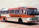 Diplomata sobre Mercedes-Benz O-355 da Viação Anapolitana, de Anápolis (GO) (fonte: Daniel Budal de Araújo / onibusbrasil).
