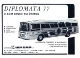Anúncio de janeiro de 1977 para o lançamento do Diplomata 77.