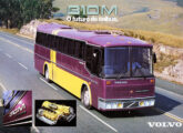 Diplomata 350 ilustrando folder publicitário de 1989 para o chassi Volvo B10M.
