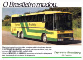Veiculada em 1985, esta publicidade do Expresso Brasileiro anunciava a chegada do Nielson Diplomata 380 à sua frota (fonte: Jorge A. Ferreira Jr.).