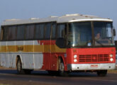 Diplomata 330 em chassi Scania S 112 CL, em 2016 atuando no transporte escolar de Anápolis (GO) (foto: Edden Brito / onibusbrasil). 