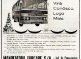 A nova carroceria urbana de "teto-reto" é o tema da mensagem de Natal de 1970 da Furcare (fonte: Jorge A. Ferreira Jr.).