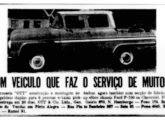 Propaganda Ott de agosto de 1963 anunciando a produção de cabines-duplas pela empresa (fonte: Régulo Franquine Ferrari).