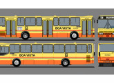 Chassi Scania L-113 com carroceria padron Ciferal da empresa Boa Vista, de João Pessoa (PB) (desenho: Joase Batista da Silva e Henrique Matheus).