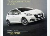 Peugeot 208 brasileiro em publicidade uruguaia de dezembro de 2016.