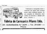 Pequeno anúncio da Pilares, publicado em novembro de 1952, ano de fundação da encarroçadora.