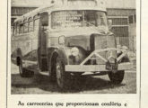 Publicidade da Carrocerias Pilares, veiculada entre junho de 1958 e maio do ano seguinte: por muitos anos os lotações foram o principal produto da empresa; note a saia lateral, levemente diversa da do modelo anterior. 