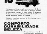 Propaganda de junho de 1964 festejando a entrega de 13 novos carros para renovação da frota da carioca Transportes Estrela Azul.