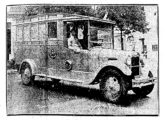 Ambulância Ford Modelo A da Assistência Municipal do Distrito Federal, com carroceria construída em suas oficinas no final de 1928 (foto: Correio da Manhã).