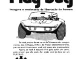 Criativa publicidade do Play Bug, defendendo-o como um carro para motoristas descolados e sem preconceitos (fonte: Jorge A. Ferreira Jr.).