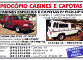 Pequena peça publicitária de 1994, mostrando a cabine-dupla Big Star (à esquerda), sobre picape Ford F-1000. 
