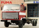 Em 1989 a Araucária retomou a fabricação de caminhões; a imagem mostra a capa de folheto publicitário para o modelo 4.T.