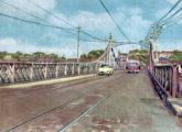 Ponte Benjamin Constant, inaugurada em 1895, em fotografia de 1955 (fonte: Manaus Sorriso).