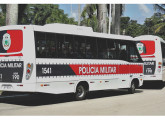Dois micro-ônibus EuroBus adquiridos pela Polícia Militar da Paraíba (foto: Thiago Martins de Souza).