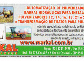 Propaganda de 2011 mostrando alguns pulverizadores rebocados e um autopropelido da paranaense Markal.
