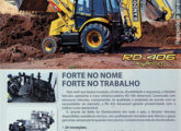 Propaganda de maio de 2012 para o lançamento da primeira retroescavadeira Randon.