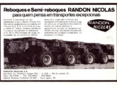 Em 1976 a Randon adquiriu o controle da filial brasileira da Nicolas; o anúncio é de julho de 1977.