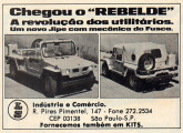 Jipe Rebelde em propaganda de 1978.