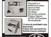 Propaganda de fevereiro de 1988 para as cabines FNM (então já Fiat Diesel) fornecidas pela LS.