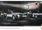 Quatro modelos premiados são festejados nesta publicidade de setembro de 2008.