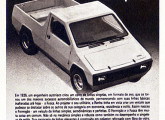 A original picape Formigão em um anúncio de 1978; note o ressalto na plataforma de carga.