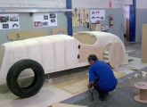 Achcar SS, réplica do Alfa Romeo 6C 2500 SS, em fase de modelagem da carroceria, em 2009. 